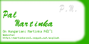 pal martinka business card